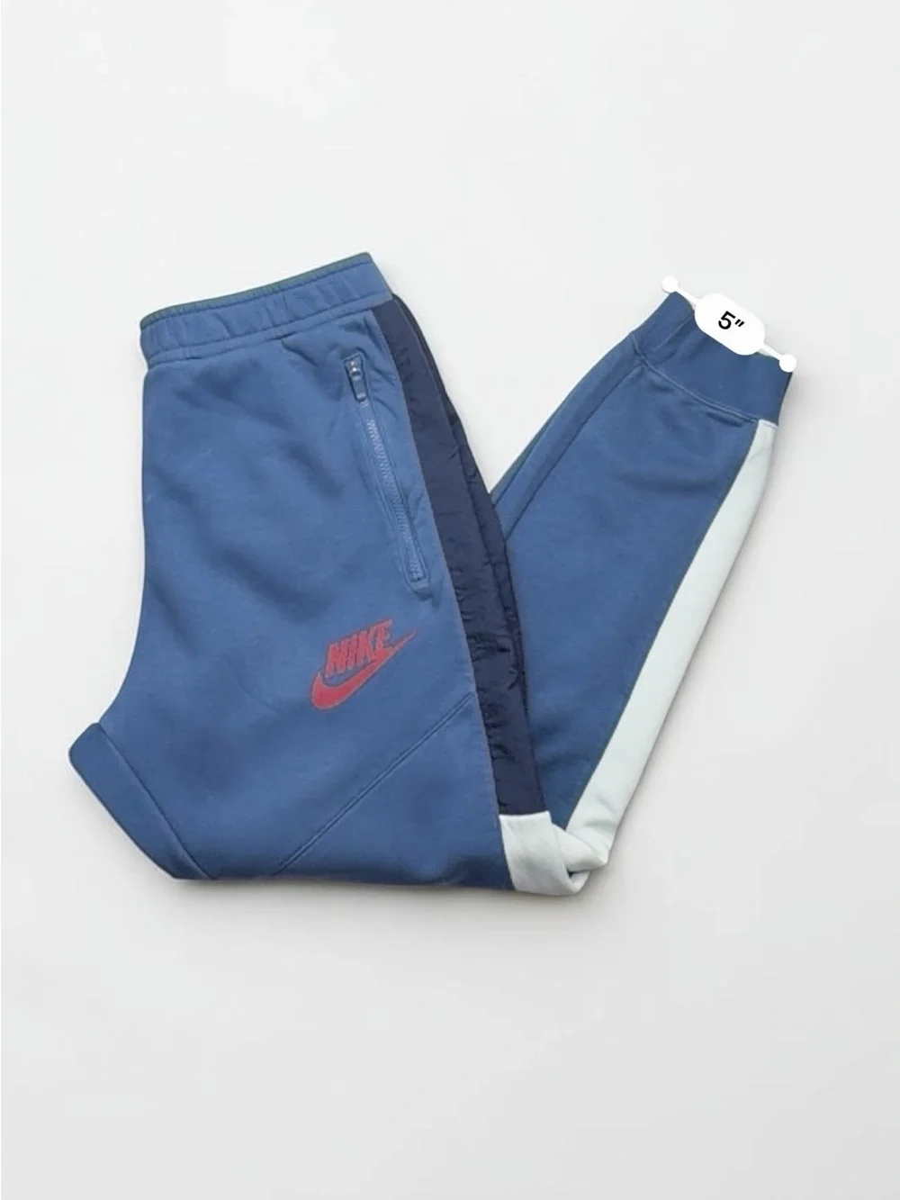 Nike Sportswear Hybrid Fleece Joggers Men’s Large Blue Red DO7232-410